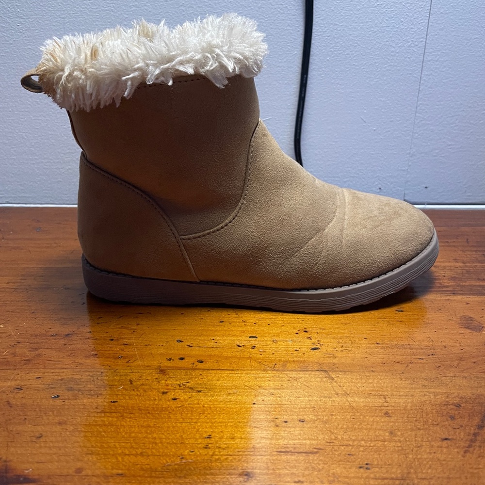 Heavy Fur Tan Boots - Picture 2 of 4